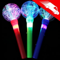 Blank LED Fiber Optic Globe Wand Assorted